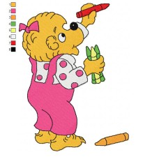 The Berenstain Bears 03 Embroidery Design